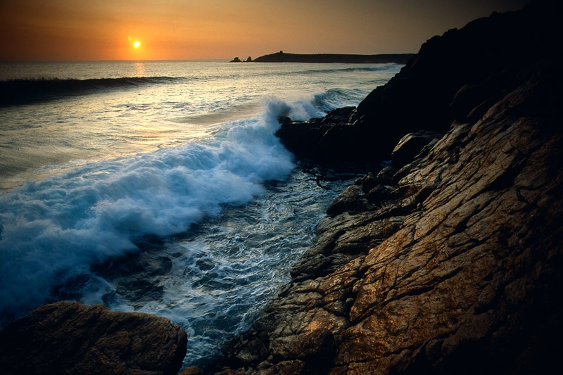 Bretagne, Quiberon, Cote Sauvage, Juli 1992 &copy; Wolfgang Herath