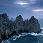 Bretagne, Crozon, Küste am Pointe de Penhir, September 1990 © Wolfgang Herath