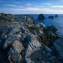 Bretagne, Crozon, Pointe de Penhir, im Hintergrund Tas de Pois, September 1997 © Wolfgang Herath