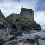 Bretagne, Mont St. Miche, Kapelle St. Aubert, September 1991 © Wolfgang Herath
