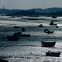 Bretagne, Port Blanc, im Hintergrund Paimpol, September 1999 © Wolfgang Herath